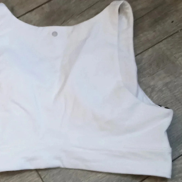 New Victoria's Secret White Padded Cotton Cutout Longline Sports Bra Size XL - Picture 6 of 7